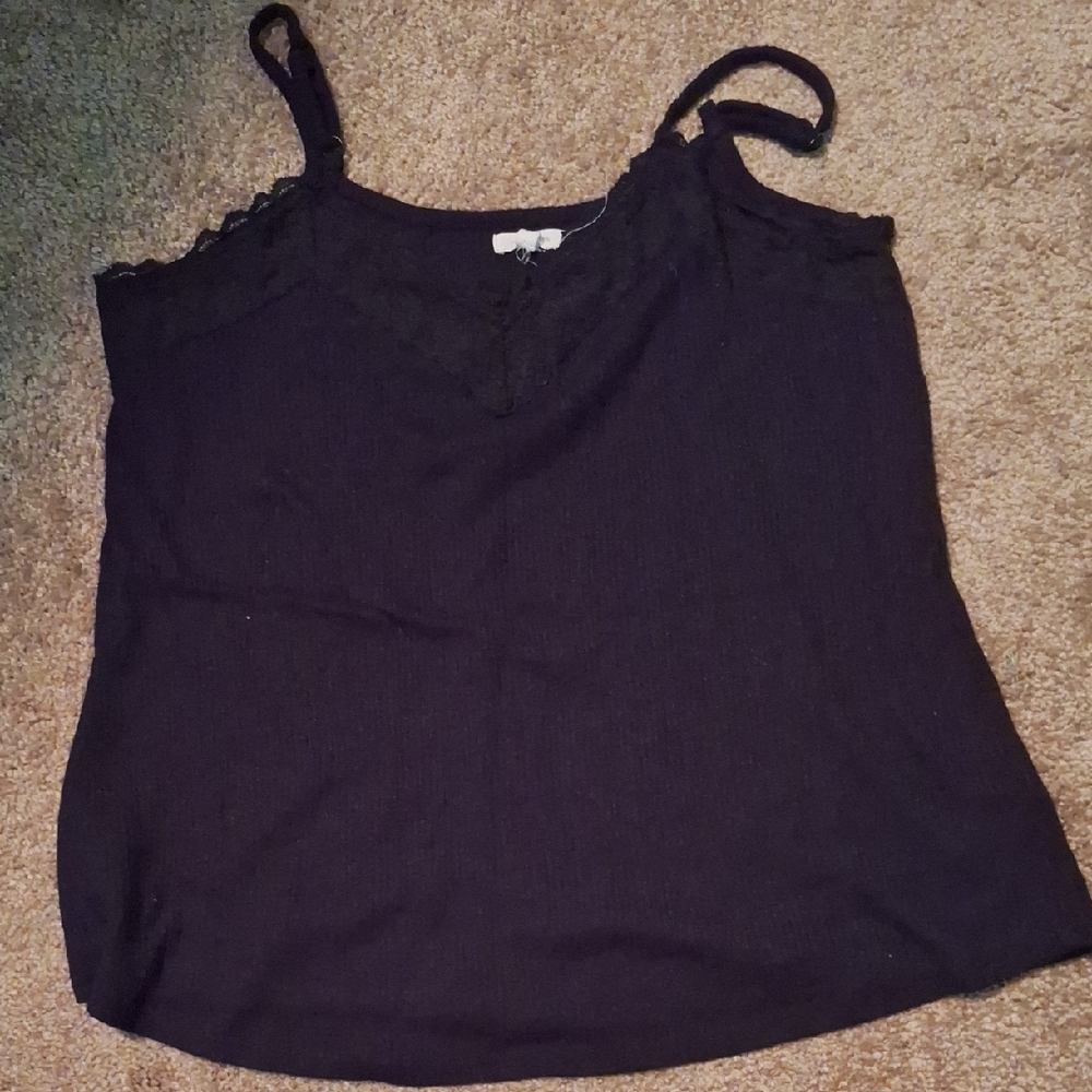 Maurices Black Fitted Camisole Top